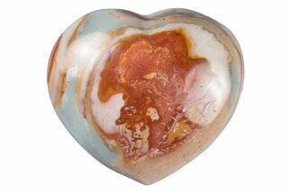 4.2" Wide, Polychrome Jasper Heart - Madagascar - Crystal #196210