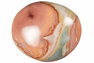 Polished Polychrome Jasper Palm Stone - Madagascar #196518