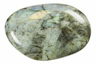 4.4" Flashy, Polished Labradorite Stone - Madagascar - Crystal #195463