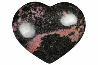 Polished Rhodonite Heart - Madagascar #196237