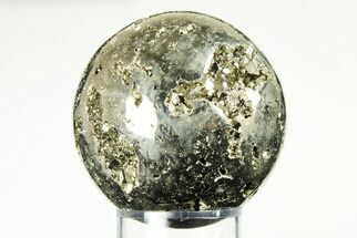 Polished Pyrite Sphere - Peru #195530