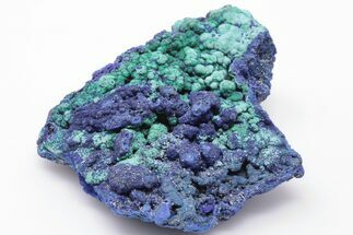 Vibrant Green Malachite and Blue Azurite Association - China #197113