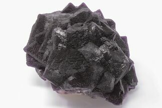 Lustrous, Stepped-Octahedral Purple Fluorite - Yiwu, China #197083