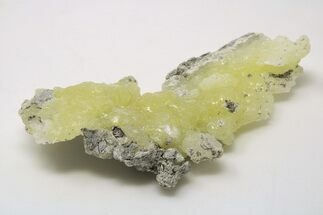 5.5" Lemon-Yellow Brucite - Balochistan, Pakistan - Crystal #198555