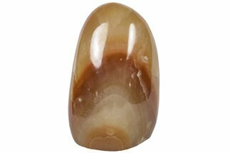 4.6" Free-Standing, Polished Brown Calcite - Crystal #198812