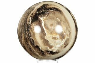 Polished Black Opal Sphere - Madagascar #200601