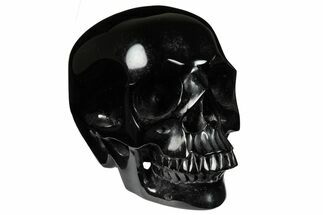 Realistic, Polished Obsidian Skull - Mexico #199589
