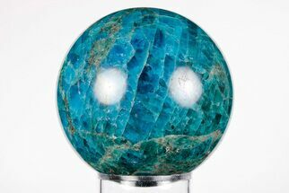 Bright Blue Apatite Sphere - Madagascar #198760