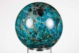 2.3" Bright Blue Apatite Sphere - Madagascar - Crystal #198766