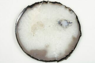 5.6" Polished Brazilian Agate Slice - Crystal #199415