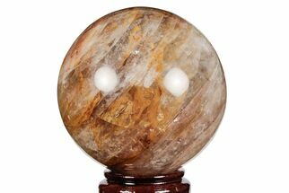 Gorgeos Polished Hematoid Quartz Sphere #203517