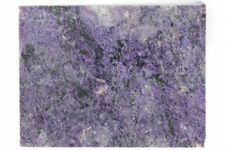 7.8" Purple Polished Charoite Slab - Siberia - Crystal #179583