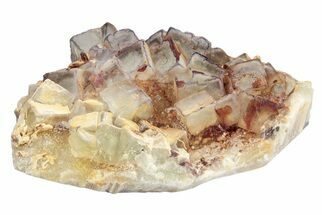 Purple Edge Fluorite Crystal Cluster - Qinglong Mine, China #205259