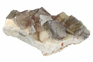 Purple Edge Fluorite Crystal Cluster - Qinglong Mine, China #205291