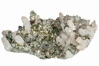 4.7" Hematite Quartz, Chalcopyrite and Pyrite Association - China - Crystal #205519