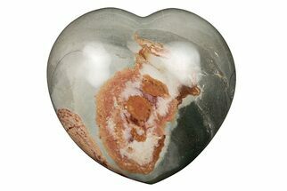Wide, Polychrome Jasper Heart - Madagascar #205398