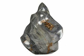 5.5" Colorful, Polished Jasper/Agate Flame - Madagascar - Crystal #205406