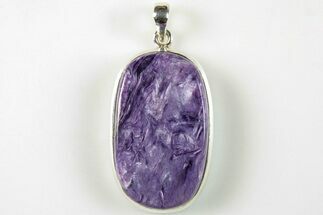 1.55" Siberian Charoite Pendant (Necklace) - 925 Sterling Silver   - Crystal #205720