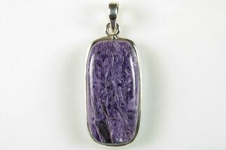 1.5" Siberian Charoite Pendant (Necklace) - 925 Sterling Silver   - Crystal #205722