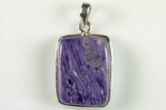 1.27" Siberian Charoite Pendant (Necklace) - 925 Sterling Silver   - Crystal #205724