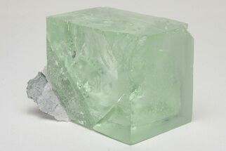 Glass-Clear, Green Cubic Fluorite Crystal - China #205595