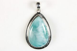 Stunning, Larimar Pendant (Necklace) - Sterling Silver #205846
