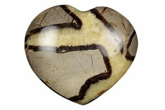 3.75" Polished Septarian Heart - Madagascar - Crystal #205190