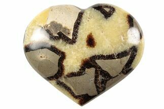 Polished Septarian Heart - Madagascar #156641