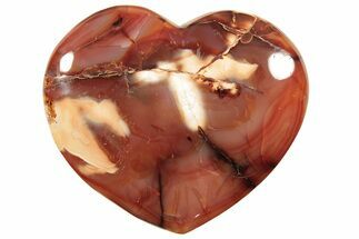 Colorful Carnelian Agate Heart #205286
