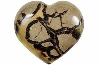 Polished Septarian Heart - Madagascar #205381