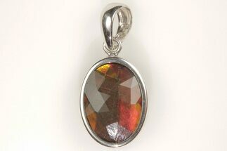 Colorful Ammolite (Fossil Ammolite Shell) Pendant With BC Jade #205945