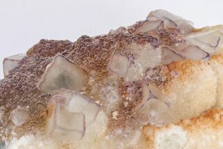 Purple Edge Fluorite Crystal Cluster - Qinglong Mine, China #205467