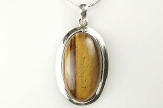 Tiger's Eye Pendant (Necklace) - Sterling Silver #206328
