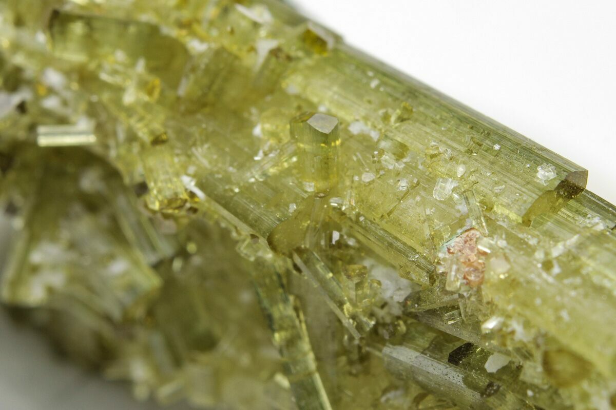 2.4" PistachioGreen Elbaite Tourmaline Cluster Skardu, Pakistan (207159) For Sale