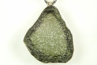 Green Moldavite Tektite Pendant ( grams) - Czech Republic #206650