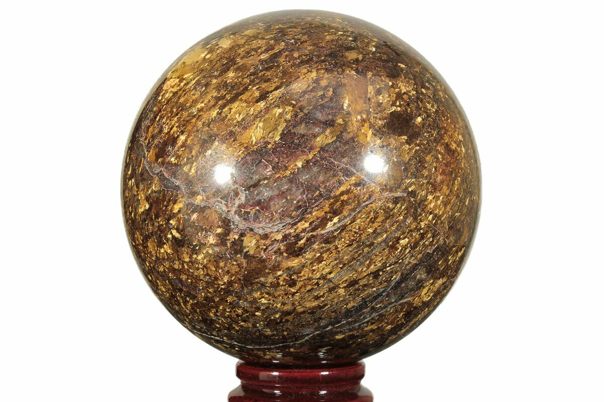 Golden Amphibolite Sphere - Western Australia #207996