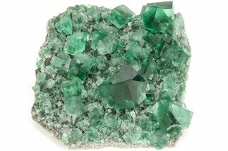 Fluorescent Green Fluorite Cluster - Diana Maria Mine, England #208881
