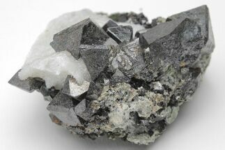 Octahedral Magnetite Crystal Cluster - Russia #209408