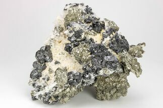 Huge Sphalerite, Pyrite, and Quartz Cluster - Kosovo #209807