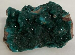 Sparkling Dioptase Crystals on Gemmy Dolomite - N'tola Mine #210275