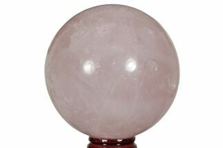 Polished Rose Quartz Sphere - Madagascar #210239