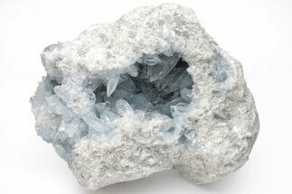 Sky Blue Celestine (Celestite) Crystal Geode - Madagascar #210369