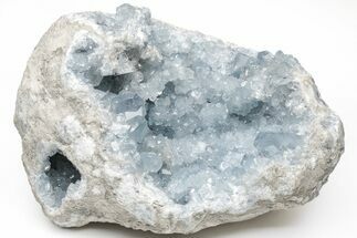 Sky Blue Celestine (Celestite) Crystal Geode - Madagascar #210370