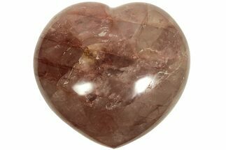 Polished Hematite (Harlequin) Quartz Heart - Madagascar #210521