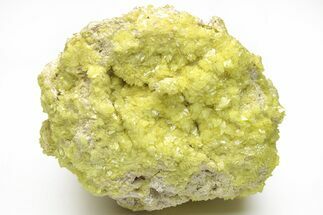 Sulfur Crystals on Matrix - Steamboat Springs, Nevada #209731