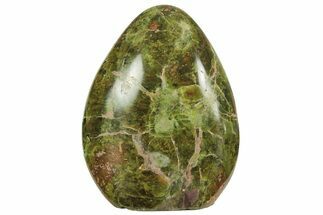 Polished, Free-Standing Green Pistachio Opal - Madagascar #211485