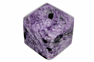 Polished Purple Charoite Cube - Siberia, Russia #211771