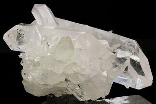 Clear, Double-Terminated Quartz Crystal Cluster - Brazil #212484