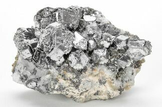 Lustrous Galena, Pyrite, and Quartz Crystal Association - Peru #213658