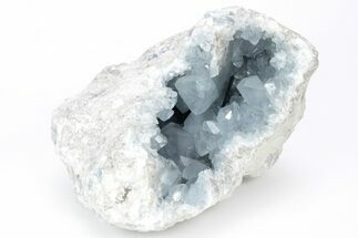 Sky Blue Celestine (Celestite) Crystal Geode - Madagascar #210371